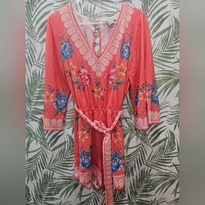 Boutique, Flying Tomato Romper, Coral, size M